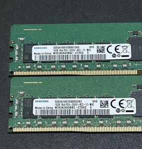 Samsung メモリー16GB 2枚　32GB 1xR4 2666V PC4 DDR4 サーバー