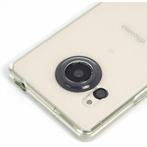 b207 AQUOS R8 SH-52D スマホケース クリア カバー 耐衝撃 薄型 耐熱性 シンプル 高光沢 軽量 ソフト ラバーケース ストラップホール付の画像6