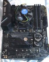 中古動作品：ASUS TUF H370-PRO GAMING 動作確認済みセレロン+クーラー+M2ネジ+SATAケーブル付_画像1