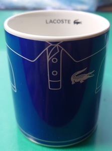 中古　非売品　ラコステ　LACOSTE　マグカップ　ポロシャツ柄　ノベルティ　