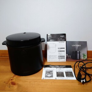 【未使用】 LOCABO JM-C20E-B 糖質カット 炊飯器 ブラック ロカボ キッチン家電 開封品 箱なし