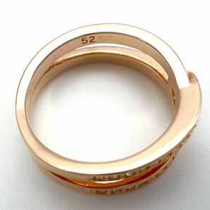 SWAROVSKI｜スワロフスキー 指輪 52【アクティ】リング ローズゴールド ラインストーン 約10号 ピンクゴールドカラー ブランド a356etの画像6