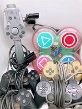 ジャンク★SONY PlayStation ソニー プレイステーション/周辺機器 大量まとめ/コントローラー ワイヤレス つりこん メモリーカード PS one_画像5