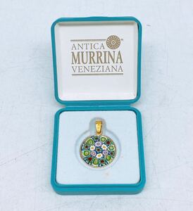 ANTICA MURRINA VENEZIANA ガラス ペンダント トップ ネックレス アンティカムリーナ ヴェネツィア ベネチアグラス SV925金具 アクセサリー