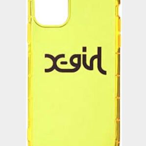 X-girl エックスガール MILLS LOGO CLEAR MOBILE CASE for iPhone 11 イエロー