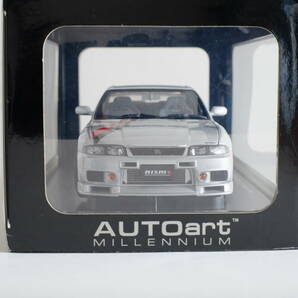 【保護テープ有】AUTOart オートアート 1/18 Nissan Skyline GT-R(R33)V-Spec シルバー nismo ニスモの画像3