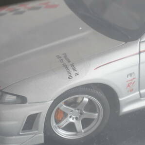 【保護テープ有】AUTOart オートアート 1/18 Nissan Skyline GT-R(R33)V-Spec シルバー nismo ニスモの画像7