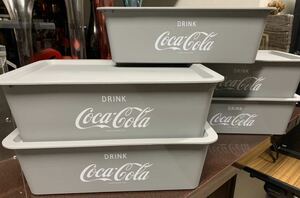 送料込み 収納 工具 箱 5個セット コカ・コーラ グレー Coca-Cola BOX キャンプ