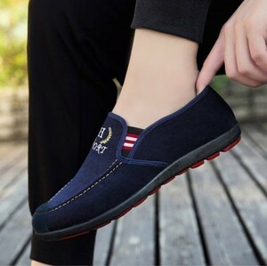 sp12 [ чёрный 27cm] мужской туфли без застежки под замшу Loafer обувь обувь для вождения deck shoes спортивные туфли обувь черный 