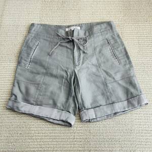 YT1196 BANANA REPUBLIC heritage collection バナナリパブリック ヘリテージコレクション リネンコットン ショートパンツ サイズ2 グレー