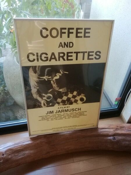 コーヒー＆シガレッツ　COFFEE and CIGARETTES　ジム ジャームッシュ　　額装 ポスター 74cm×51.3cm