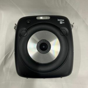 ④FUJIFILM instax SQUARE SQ10 ハイブリッドインスタントカメラ ブラック【動作未確認】【ショルダーカバー付き】