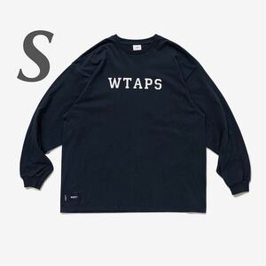 WTAPS SPOT COLLEGE / LS / COTTON S NAVY ロンT