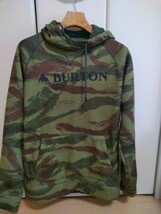 極美品★バートン 撥水パーカー S BURTON カモフラ 速乾 BURTON パーカー_画像1