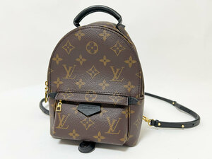 LOUIS VUITTON ルイヴィトン モノグラム パームスプリングス バックパック ミニ MINI 新型 リュックサック カーフ ブラック M44873 美品