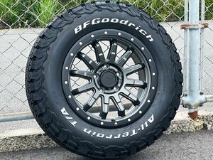 225/70R16 BFグッドリッチ オールテレーン KO2 ホワイトレター デリカD5 RAV4 CX5 16インチ タイヤホイールセット ロックフォース