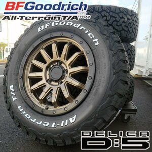 235/70R16 BFGoodrich ALL-Terrain KO2 ホワイトレター デリカD5 CX5 RAV4 16インチ タイヤホイールセット ロックフォース BR