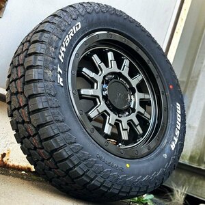 車検対応 16インチ 200系 ハイエース 新品 タイヤホイールセット 4本 モンスタ RT ハイブリッド 215/65R16 ホワイトレター