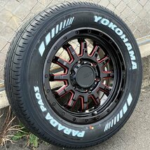 200系 ハイエース レジアスエース 車検対応 16インチ タイヤホイール 新品 4本セット YOKOHAMA PARADA PA03 215/65R16 ホワイトレター_画像5