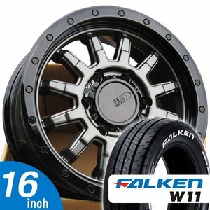 ホワイトレター 車検対応 ハイエース 200系 タイヤホイール 16インチ FALKEN W11 ファルケン W11 215/65R16C