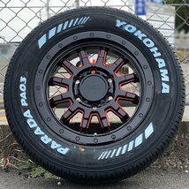 新品 200系 ハイエース レジアスエース 車検対応 16インチタイヤホイールセット YOKOHAMA PARADA PA03 215/65R16 ホワイトレター_画像3