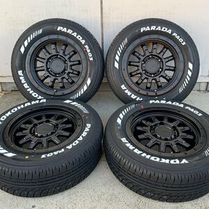 200系 ハイエース レジアスエース 車検規格 16インチタイヤホイールセット ヨコハマ パラダ PA03 215/65R16 ホワイトレター