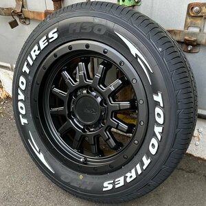 NEWタイヤ!! 200系 ハイエース 新品 16インチ タイヤホイールセット 4本 トーヨー H30 215/65R16 車検対応 ホワイトレター ブラックレター