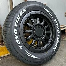 NEWタイヤ!! 200系 ハイエース 新品 16インチ タイヤホイールセット 4本 トーヨー H30 215/65R16 車検対応 ホワイトレター ブラックレター_画像2