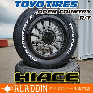 ホワイトレター ハイエース 200系 ホイール タイヤ 車検対応 16インチ 新品 4本セット オープンカントリー RT 215/65R16C バン規格