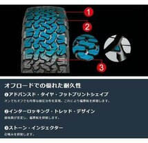 215/70R16 BFグッドリッチ KO2 ホワイトレター デリカD5 エクストレイル CX5 16インチ タイヤホイールセット ロックフォース MB_画像7