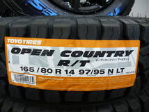 新品★Eta★14×5J+48★TOYOオープンカントリーR/T★165/80R14セット★タウンエース専用★ホワイトレター★4本★G_画像4