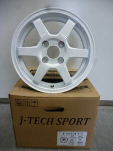 JTECH S-6ホワイト　白★14×4.5J★軽自動車・ムーブ・アルト・ミラ・ミライース・ラパン・ワゴンR・NBOX・フレアワゴン・ekクロス★G