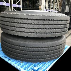 【中古タイヤ＆ホイール】315/80R22.5　156/153J　ブリヂストン　R18　184　2021年製　2本セット　大型トラック【発送不可】