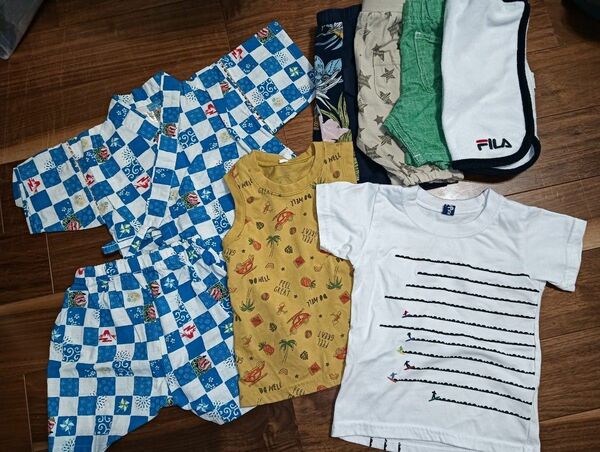 甚平 女の子 男の子 FILA SHEIN ハーフパンツ 半ズボン タンクトップ 半袖 Tシャツ 95 まとめ