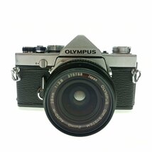 OLYMPUS オリンパス フィルムカメラ OM-1 本体 レンズ 28mm 1:2.8 ズームレンズ 1:4 75-150mm 純正バッグ 3点セット 光学機器 中古_画像2