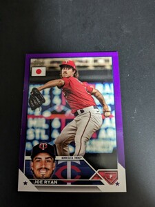 2023 TOPPS MLB BASEBALL JAPAN SPECIAL EDITION【Joe Ryan ジョー・ライアン】35/50 パラレル ミネソタ・ツインズ