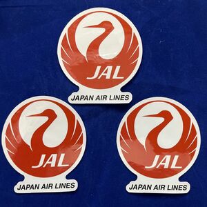 【新品】JAL 日本航空 ステッカー 3枚組 防水