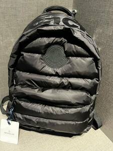 新品 本物 完売モデル参考1４万 モンクレール MONCLER ロゴ　ダウン　リュック バッグ バックパック ブラック BACK PACK