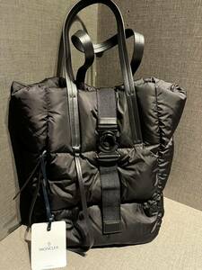  new goods unused Moncler MONCLER top class collection down tote bag black 