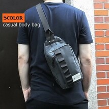 ボディバッグ メンズ グレー レディース キッズ UNISEX ボディーバッグ 送料無料 メッセンジャーバッグ ワンショルダーバッグ_画像7