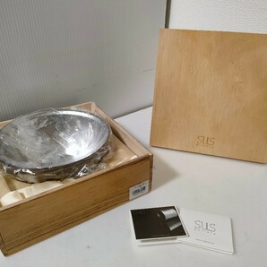 未使用 SUS gallery サスギャラリー チタン二重カップシリーズ チタン製 TITANIUM チタニウム 食器 ボウル Bowl 直径約17㎝ 197g 箱付 の画像1