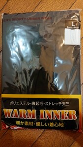 ★★★ WARM INNER 裏起毛 ロングタイツ 黒色 Ｌサイズ 新品 未使用 未開封 ゆうパケットポスト ★★★