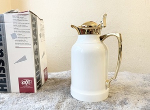  new goods rare Germany alfi opal Gold brass chrome gold 0,65L coffee pot teapot thermos bottle coffee server desk pot 