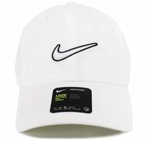 ナイキ(NIKE) H86 SWOOSH CAP スウォッシュ ロゴ キャップ 帽子 メンズ レディース Heritage86 ホワイト_画像1