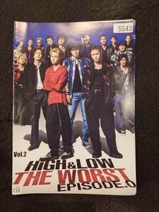 xs907 レンタルUP☆DVD HiGH＆LOW THE WORST EPISODE.0 全2巻 ※ケース無