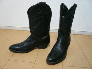  beautiful goods! Laredo RaRe do western boots Made in USA leather leather black size :8M( approximately 26.0cm)