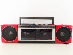 AIWA アイワ ダブルラジカセ SC-W33 レッド 動作品 現状品 レトロ