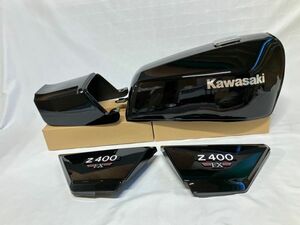 Y07B06 おまけ付 カワサキ Z400FX 外装セット 黒 リプロ品 Z400J Z500FX Z550FX