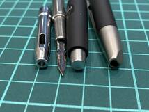 パイロット　PILOT　キャップレス　ノック式　万年筆　14K-585-F　H1175　ブラックマット　シルバー　初期型★ｈ0763_画像9