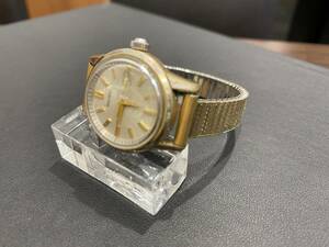 中古品　SEIKO　セイコー　17石　自動巻　2118-0230　機械式時計　手巻き式　稼働品　ゴールド　3針　デイト★814